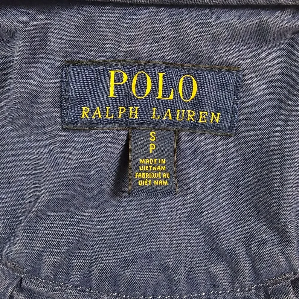 Polo Ralph Lauren Blue Hooded Windbreaker Jacket Mens Small Full Zip Lightweight - Picture 4 of 6